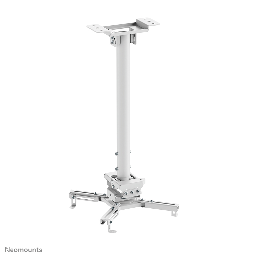 Neomounts CL25-540WH1 Soporte de techo para proyector - alt. 60,5-90,5 cm - fácil montaje - movimiento completo